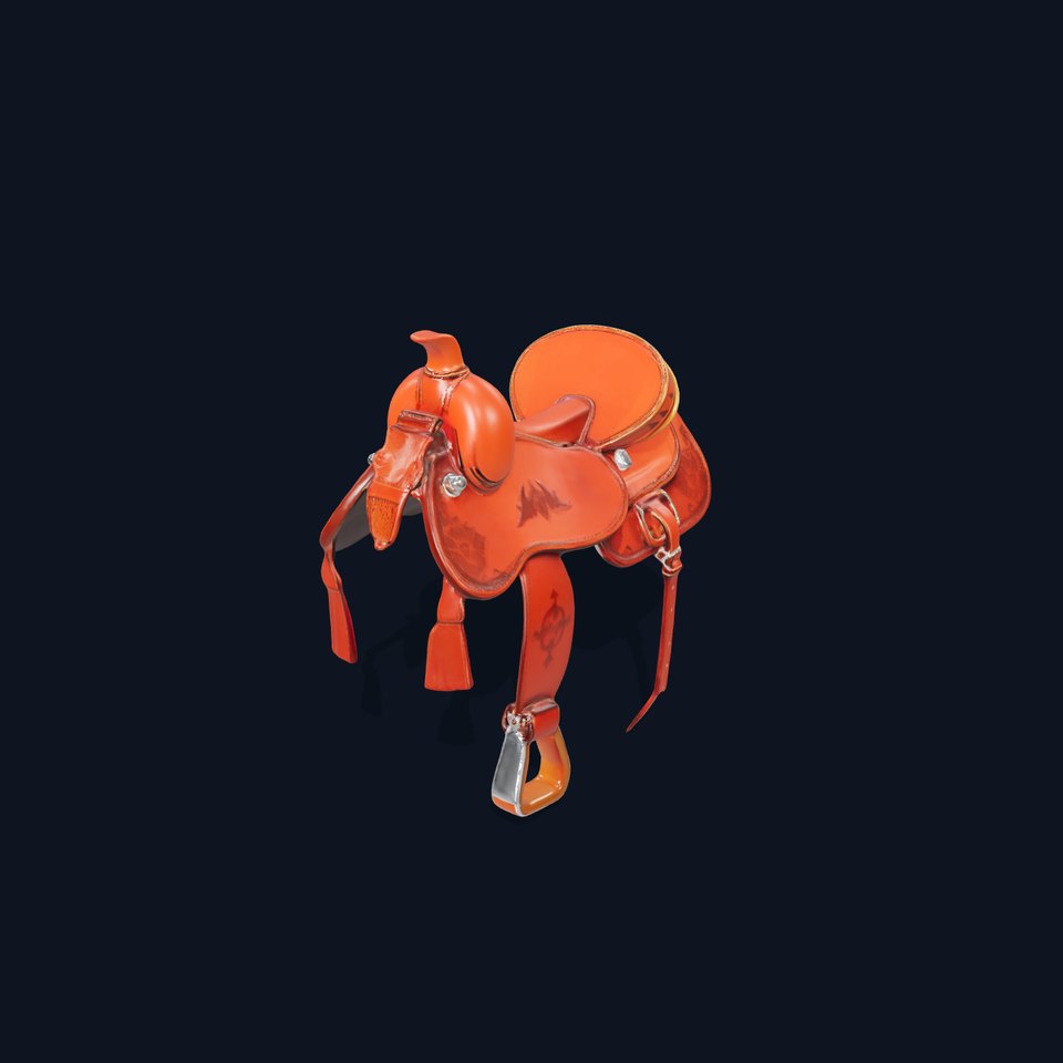 Classic Western Saddle model pack